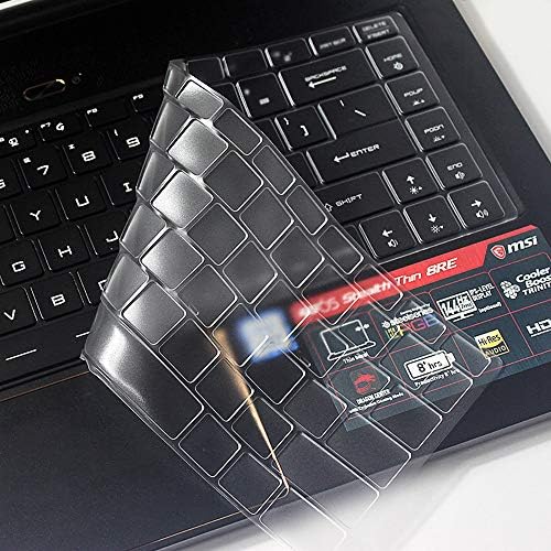 imComor for MSI GS65 Keyboard Cover Soft-Touch Ultra Thin Clear Protective Skin for MSI GS65 Stealth Thin 15.6 Inch Gaming Laptop(2018 Release)