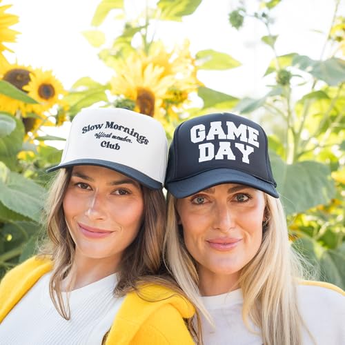 Image of Friday Feelin' Trucker Hat Women Men Baseball Cap Western American Fitted Trucker Hats Baseball Hat All Occasion - One Size