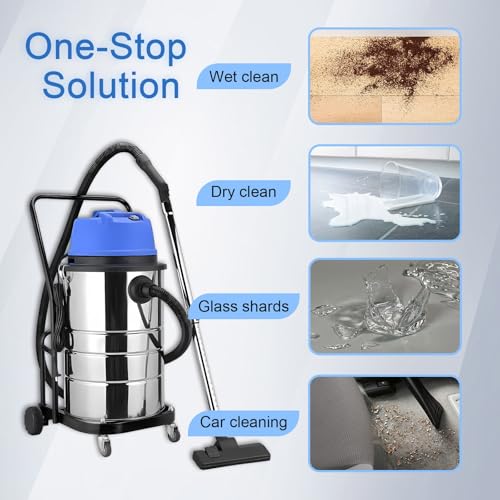 Aspiradora húmeda y seca 60L 1400W con cable largo miniatura 4