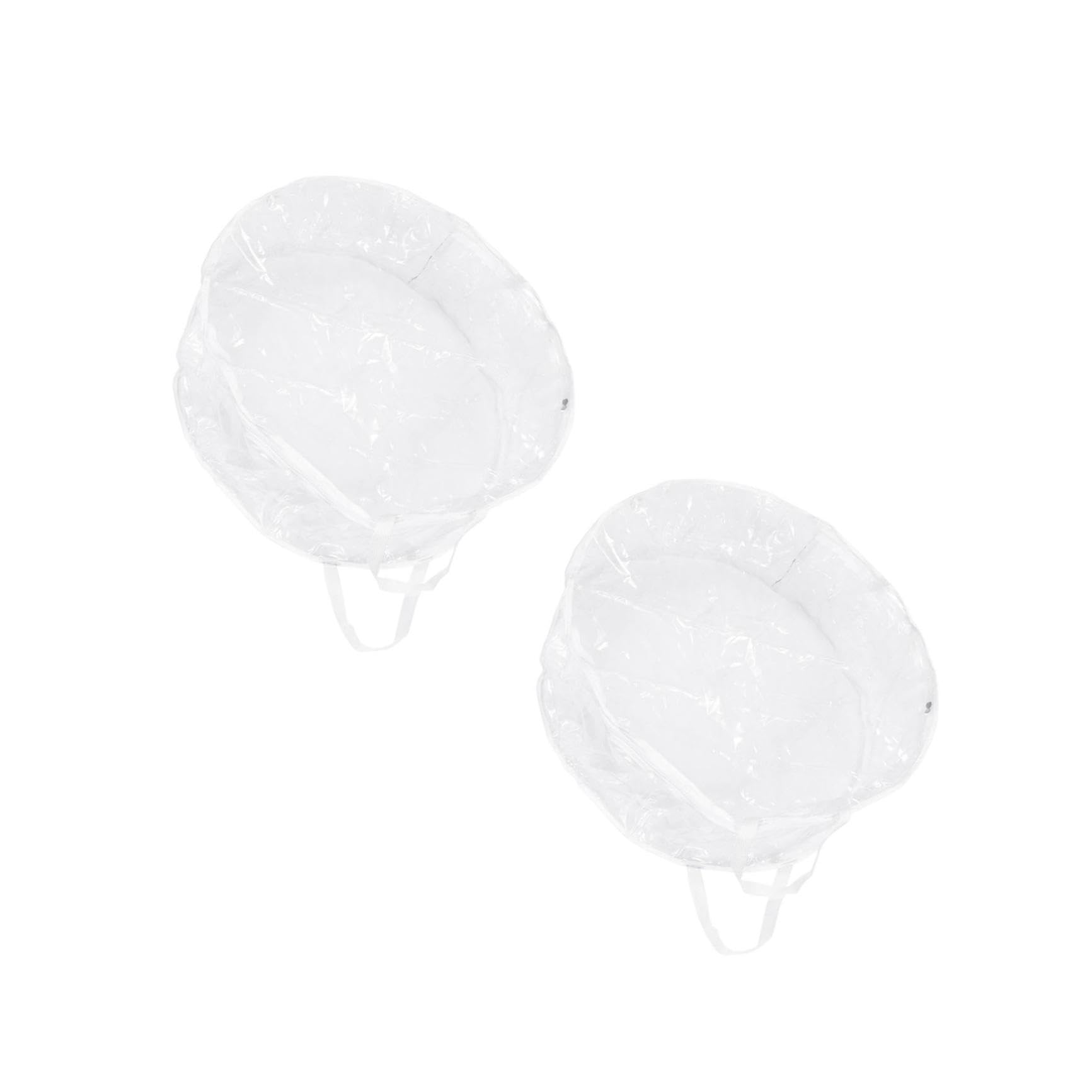 Amosfun 2 STK Weihnachts-Aufbewahrungstasche Weihnachtsbaum durchsichtige Geschenktüten große Aufbewahrungstasche geschenktüte transparent Kranztasche für Weihnachten Kranz Tasche PVC