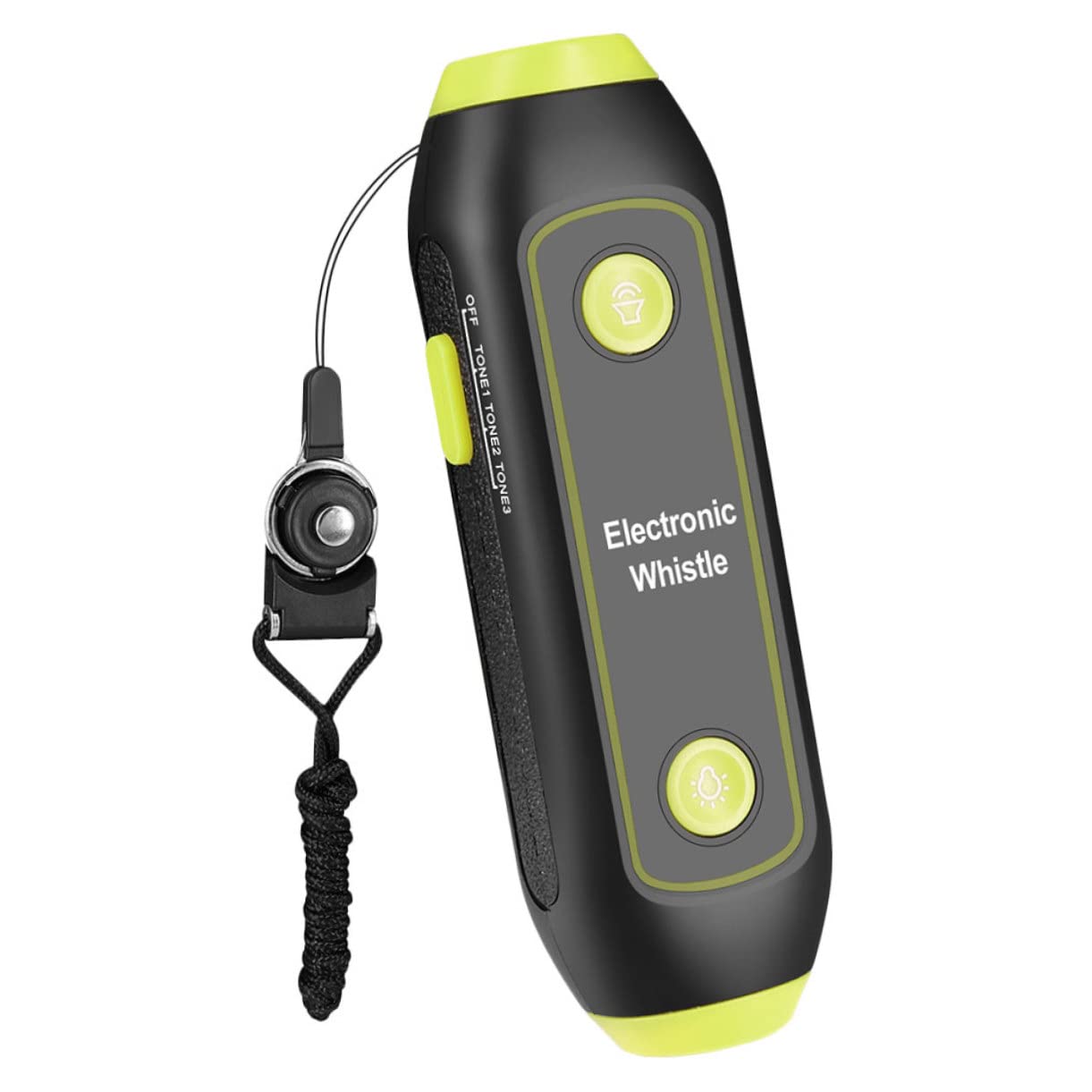 Fischietto Elettronico da Allenamento con Luce SOS Volume e Portatile per Arbitri Istruttori e Outdoor Sicurezza e Controllo Traffico Verde Senza Batterie