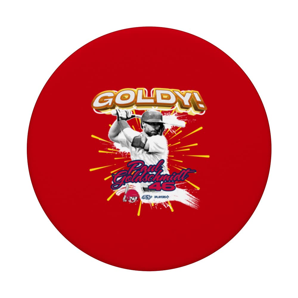 Paul Goldschmidt St. Louis Baseball Sket One x MLB Players PopSockets Swappable PopGrip, Black - Image 3