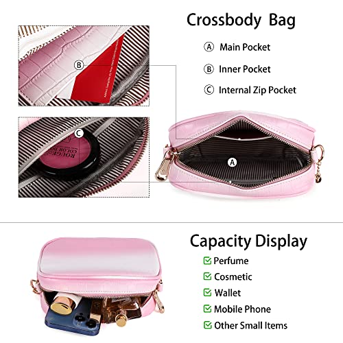 ZOCAI Camera Crossbody Shoulder Bags for Women Small Cluth Vegan Leather Handbag Purses with Adjustable Strap Lightweight4