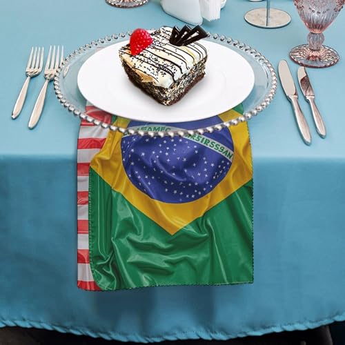 Servilletas de Tela con Bandera Americana y Brasileña 2 PCS miniatura 4