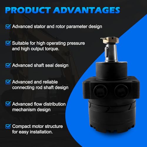 Image of Hydraulic Wheel Motor Direct Replacement for 1-523328 Toro 103-6988 Parker TF0240US081AADD Stens 025-503 Oregon 27-500 fits Z250 Z500 Z Master Lazer Z Mower Cast Iron High Torque