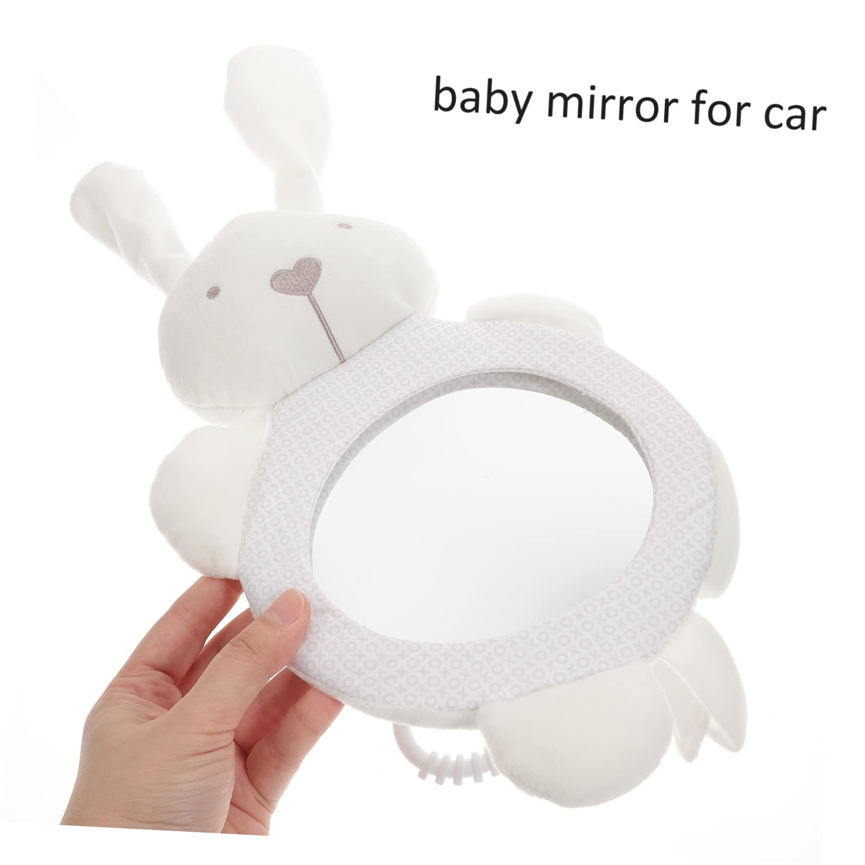ibasenice 3piezas Espejo De Seguridad Para Bebés Diseño De Conejito Espejo Retrovisor Para Asientos Traseros De Coche Observación De Bebés Uso Duradero y Resistente Para Familias