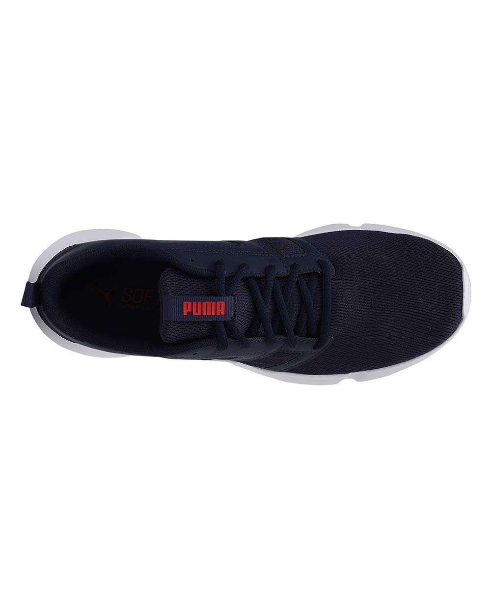 Puma Unisex-Adult Flair Peacoat-High Risk Red-Puma White Running Shoe- 9 UK (19511203) 2