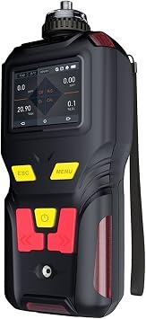 Gas Detector, Gas Monitor, Handheld Hydrogen H2 Gas Detector, Concentration Detector Hydrogen Purity TesterLeak Alarm Range 0-1000ppm for Gas in Natural and Industrial environments0-1000ppm