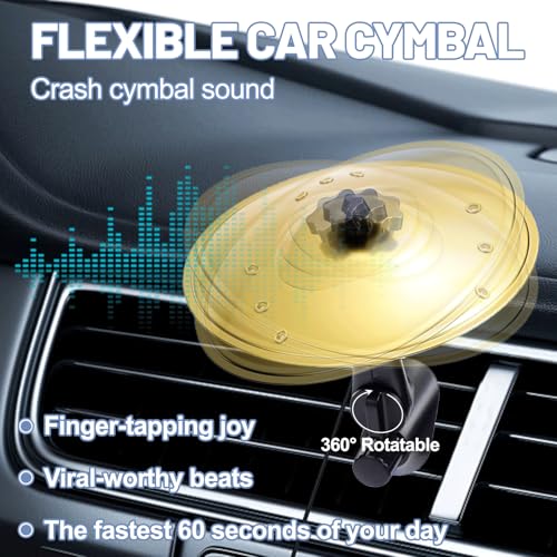 Mayoii Premium Auto Becken Air Vent mit Musikalisches Crash Becken-Design 360° drehbar sicherer