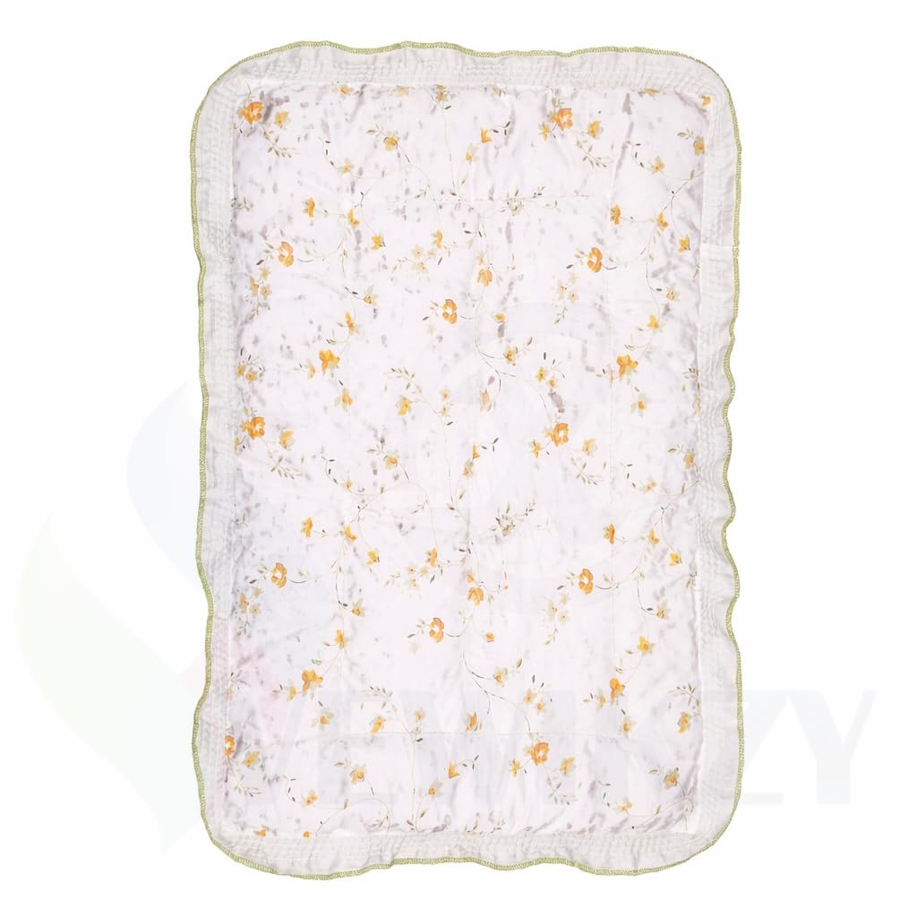 Cotton | Modern New Born Baby Godari, Cradle Bed, Baby Bed Floral Mattress, Godadi, Crib Sheet, Kids Bed | Multi-Color | Pack Of 1