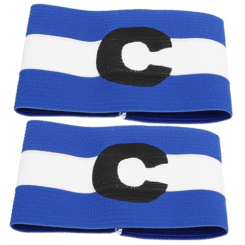 INOOMP Soccer Team Captains Arm Sleeves 2pcs Elastic Football Wristbands Sports Accessories for Players