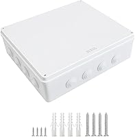 Vista 11 de LeMotech - Caja de derivación universal de plástico ABS resistente al polvo, resistente al agua, IP65, color blanco