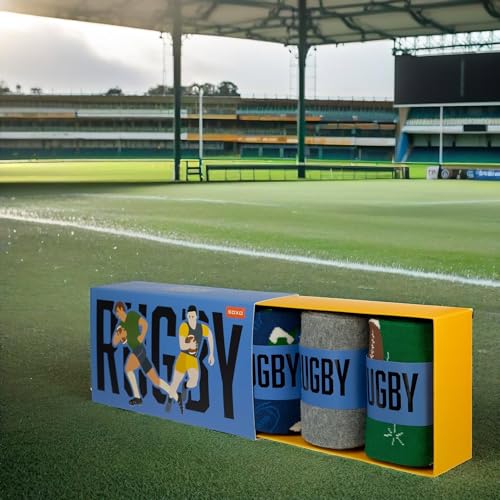 Coffret chaussettes rugbyman – 3 paires fantaisie Soxo – Image 8