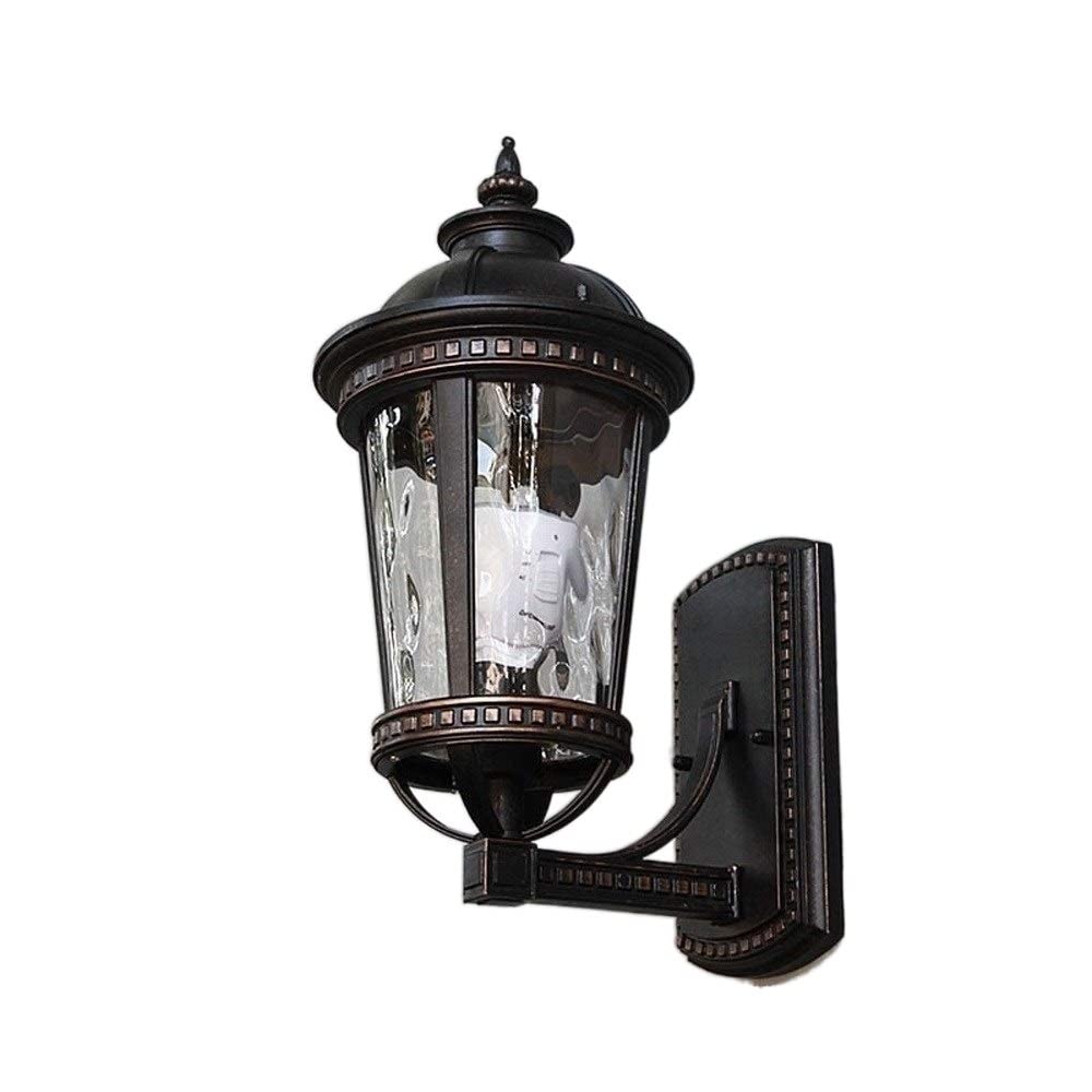 noxozoqm Exterior Waterproof Aluminum Metal Wall Sconce Traditional Outdoor Wall Lantern Lights Classic Garage Entrance