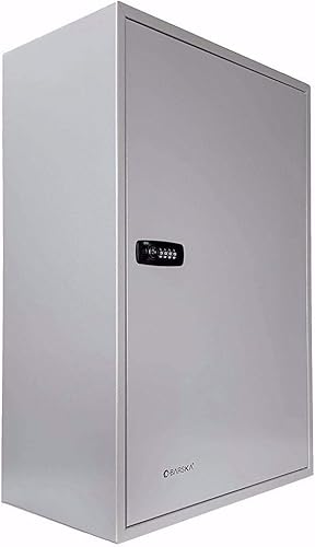 Miniatura 3 de BARSKA Caja ajustable de 300 llaves con cerradura de combinación, color gris