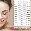GOOSEL-Eyebrow-Stamp-Stencil-Kit-One-Step-Brow-Stamp-Shaping-Kit-with-24-Reusable-Eyebrow-Stencils-and-1-Eyebrow-Tint-Brush-Waterproof-Women-Makeup-Tools-Brown GOOSEL Eyebrow Stamp Stencil Kit, One Step Brow Stamp Shaping Kit with 24 Reusable Eyebrow Stencils and 1 Eyebrow Brush, Waterproof Women Makeup Tools (Brown)