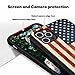 Bcov Case for iPhone 13, Retro American Flag Shockproof Soft Silicone Case Protective Cover for iPhone 13