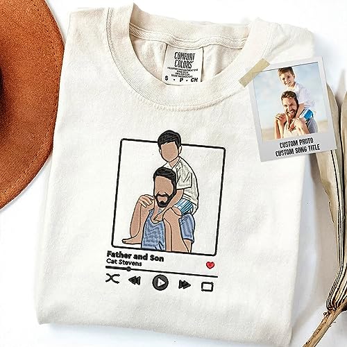 Custom Dog Portrait Embroidered Sweatshirt Pet Photo Embroidery Design Your Pet Portrait Hoodie Dog Mom Gift3