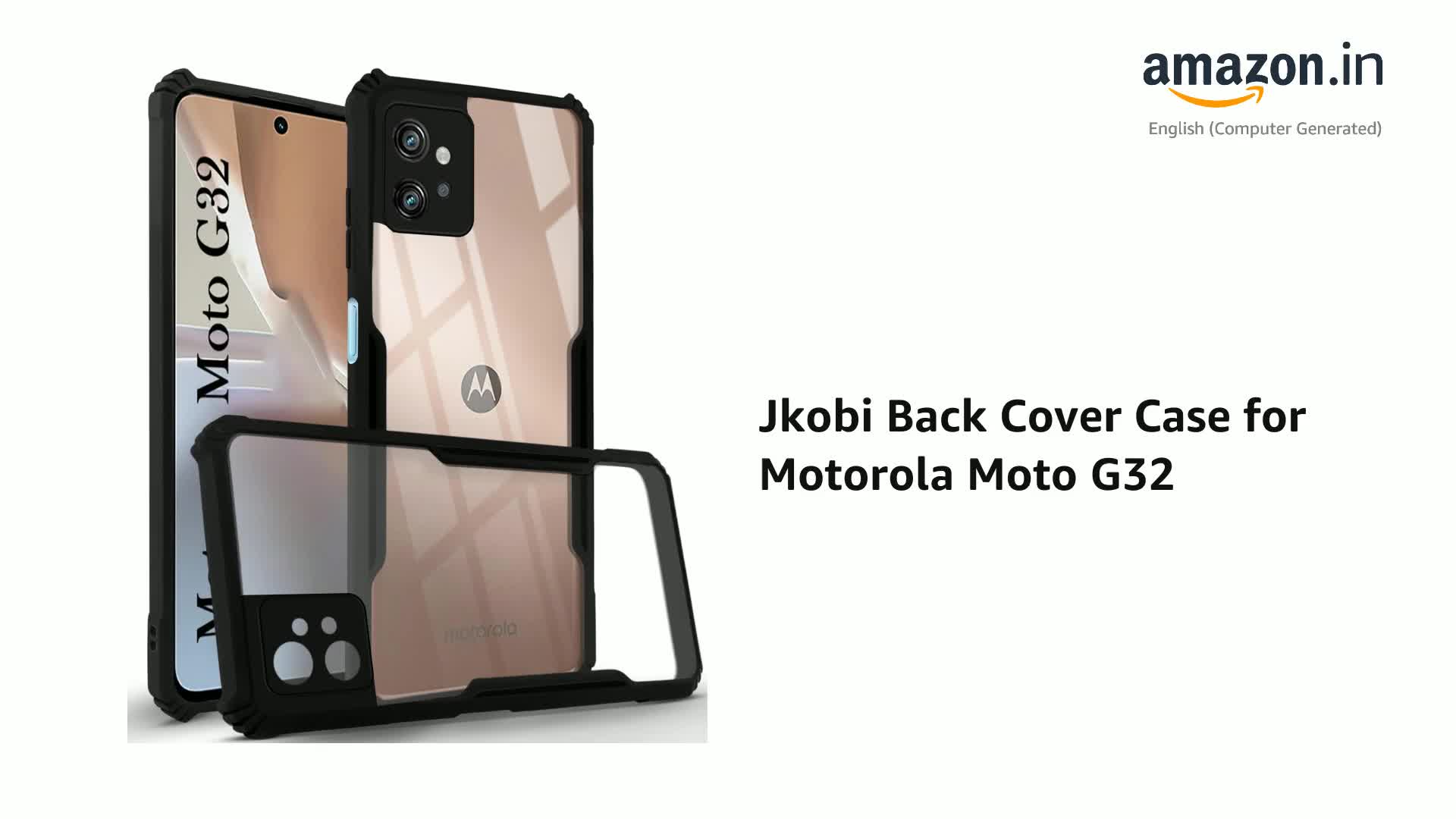 Jkobi Back Cover Case for Motorola Moto G32 (Shockproof with