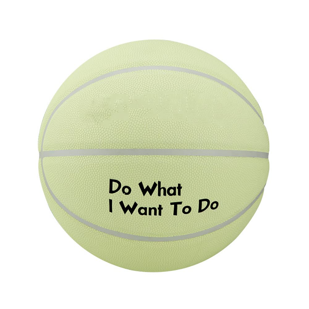 Sporting Goods - Pelota de baloncesto reflectante brillante para adultos, baloncesto profesional al aire libre e interior, tamaño oficial 7, baloncesto que brilla en la oscuridad para interiores, exteriores, juego de baloncesto nocturno