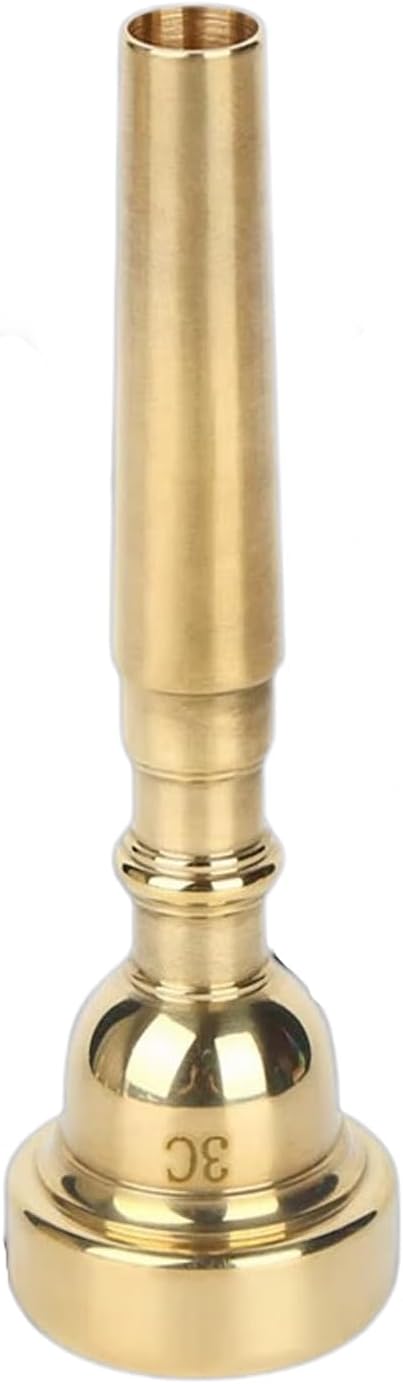 three-tone trumpet musical instrument mouthpiece, copper mouthpiece, silvery 3C5C7C universal students labor-saving beginner playing mouthpiece accessories. (5C) image 5