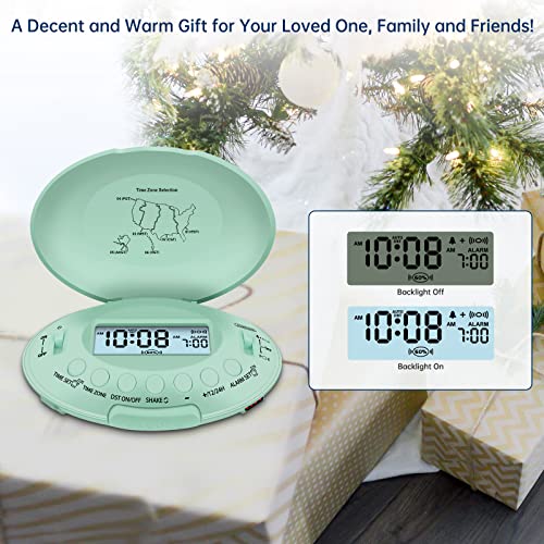 Dreamsky Vibrating Alarm Clock Bed Shaker - Rechargeable Under Pillow Alarm For Hearing Impaired, Hoh, Auto Set Loud Alarm Clock For Heavy Sleepers Adults, Travel, Battery Operated, Auto Dst #TOP4