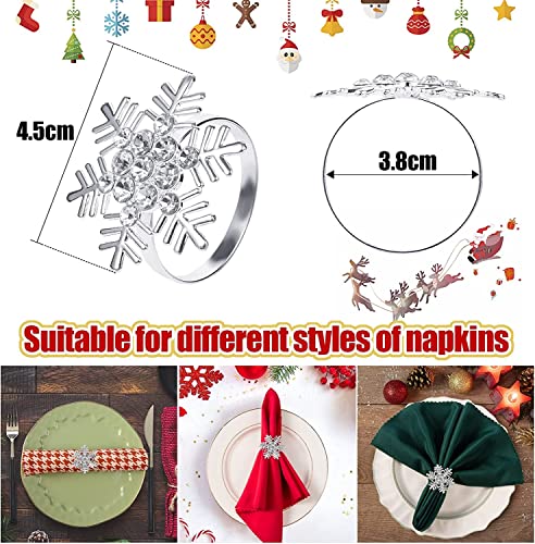 KAHEIGN 10Pcs Christmas Napkin Rings - Image 3