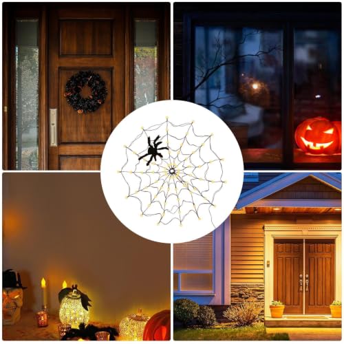 Cadena de luces de red impermeable para esquinas y terrazas en decoraciones de Halloween 4