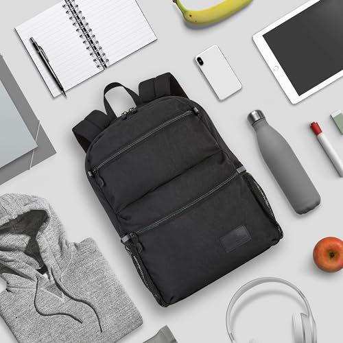 Image of High Sierra Everclass Backpack - Travel or Work Laptop Bookbag with 360 Reflectivity, Dual Water Bottle Pockets & Fits Laptops Up To 15.6 inch, One Size, True Navy