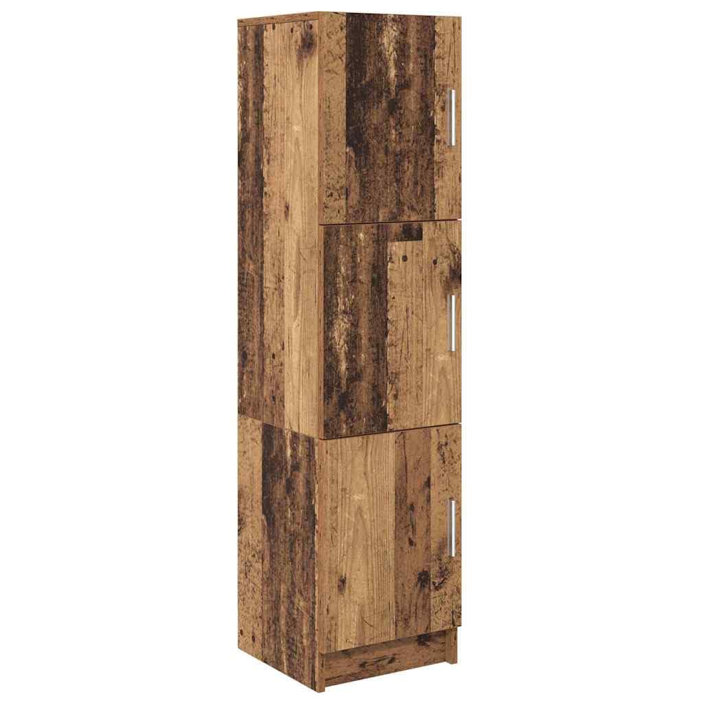 Tablero de madera vieja, 31,5 x 32 x 124 cm, material de madera con puerta, diseño moderno, robusto y mucho espacio para sala de estar, cocina, pasillo