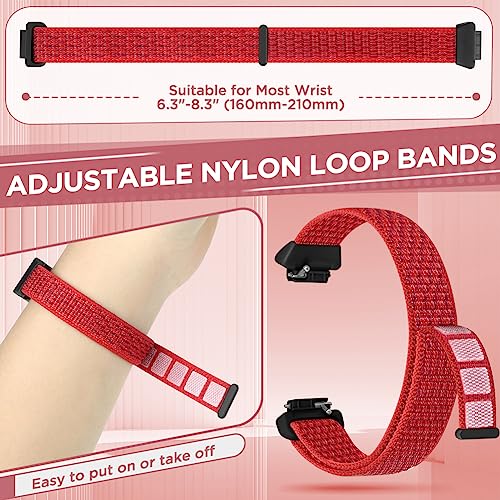 Image of Nylon Bands Compatible for Fitbit Inspire 3 /Inspire 2 /Inspire /Inspire HR /Ace 3 /Ace 2 Bands, Breathable Sport Replacement Straps Soft Adjustable Solo Loop Nylon Wristband for Women Men Kids