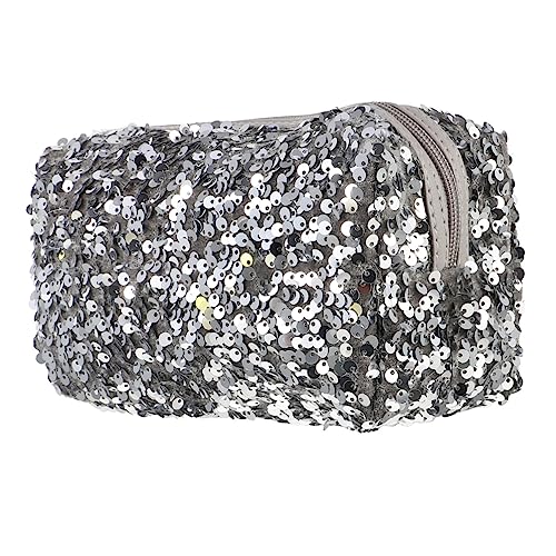 VINTORKY Trousse De Toilette à Paillettes Légère Sac Cosmétique Portable pour Femme Trousse De Maquillage De Voyage avec Fermeture Éclair Sécurisée