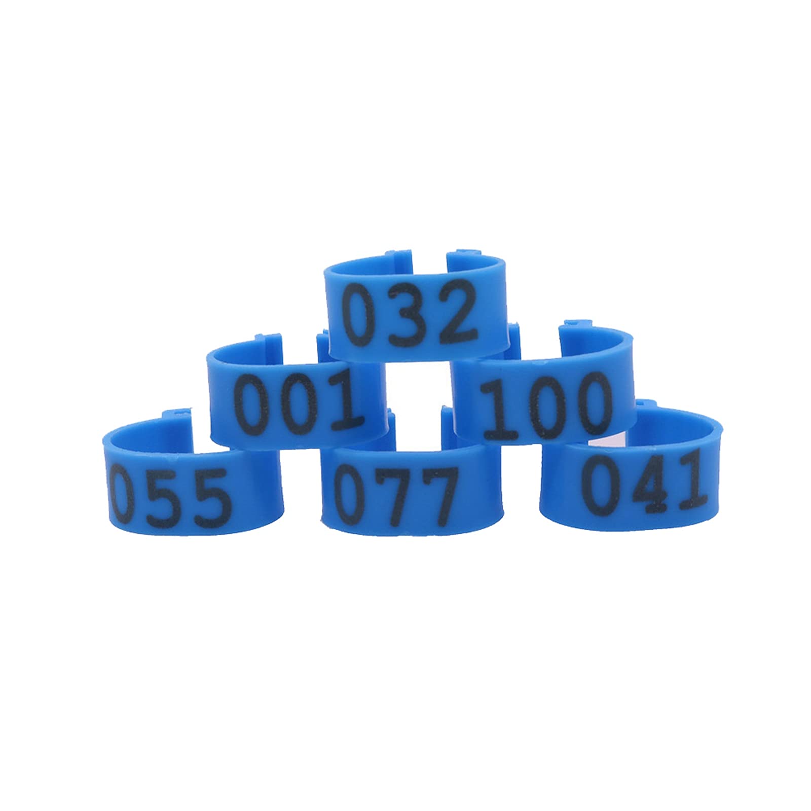 Bagues en plastique pour pattes de poulet 16mm clipsables et réutilisables
