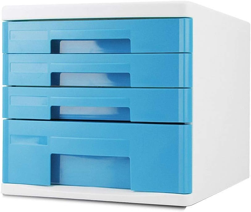 File cabinets Vertical File cabinets Chest of Drawers Data Storage Cabinet File Storage Box Plastic Blue Cupboard Bookcase