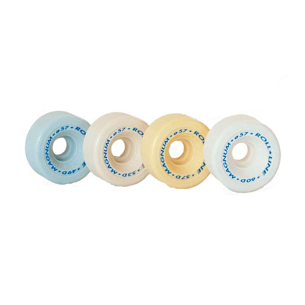 Quad Roller Skating Roll-Line Magnum Freestyle Wheels (Set of 8, 57mm, Hardness 49D)