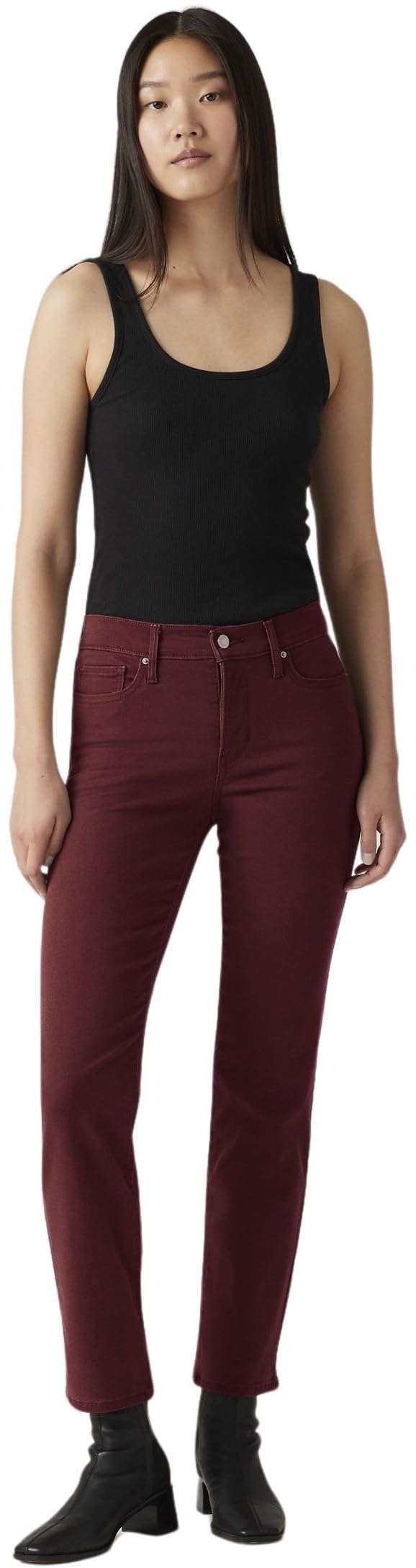 Levi's 314 Shaping Straight Merlot Twill, Merlot, 25W x 30L