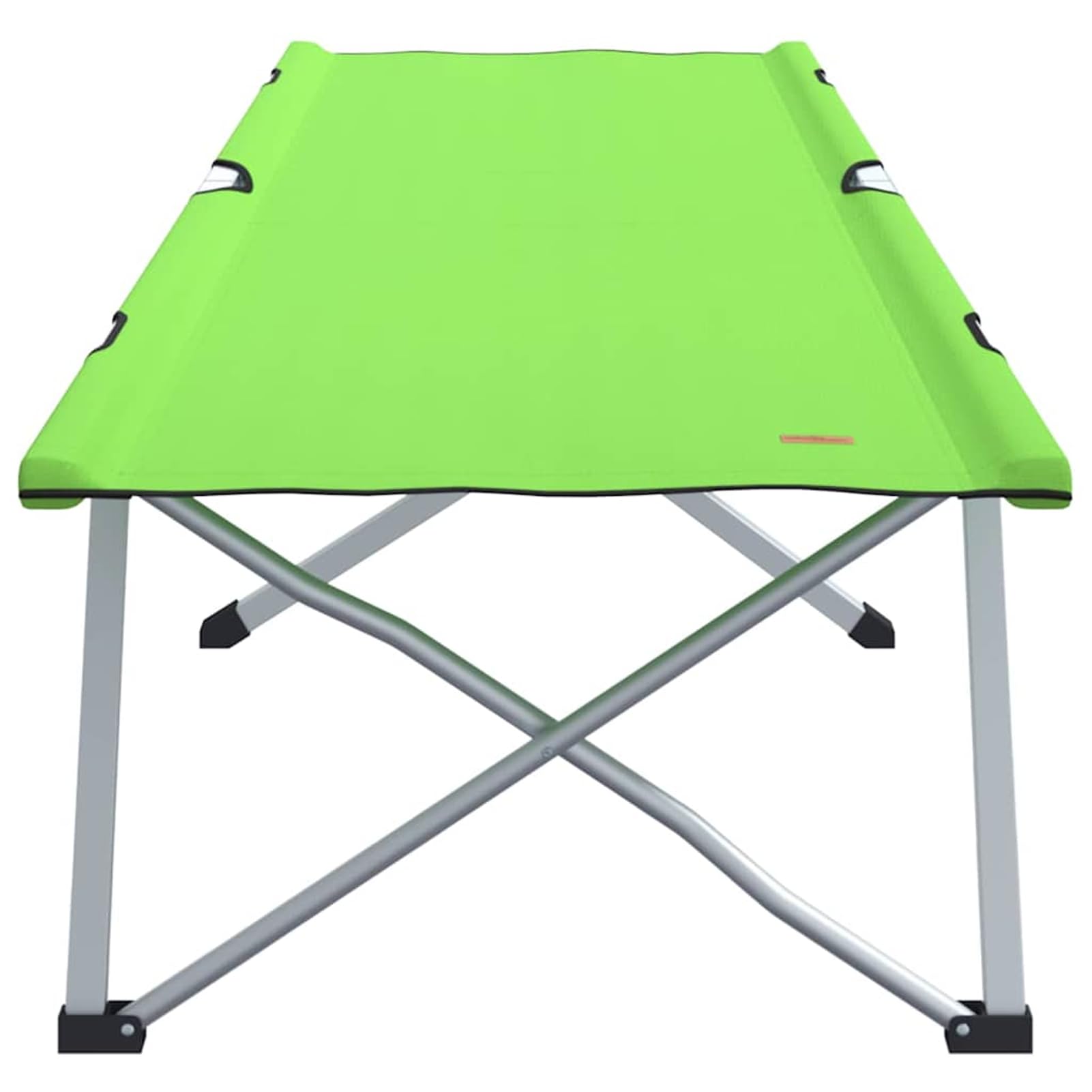Gecheer Faltbares Campingbett, stabiles Metallgestell, dunkelgrüner Stoff, Einzelbett, faltbar für Outdoor-Camping und Reisen42003120