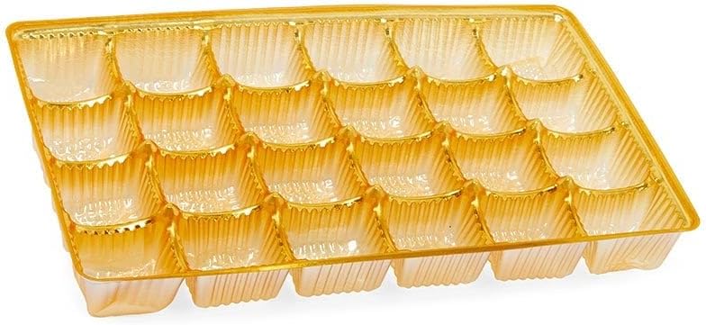 Gold Candy Trays for 24 Candies | Quantity: 50 | Width: 5 1/2"