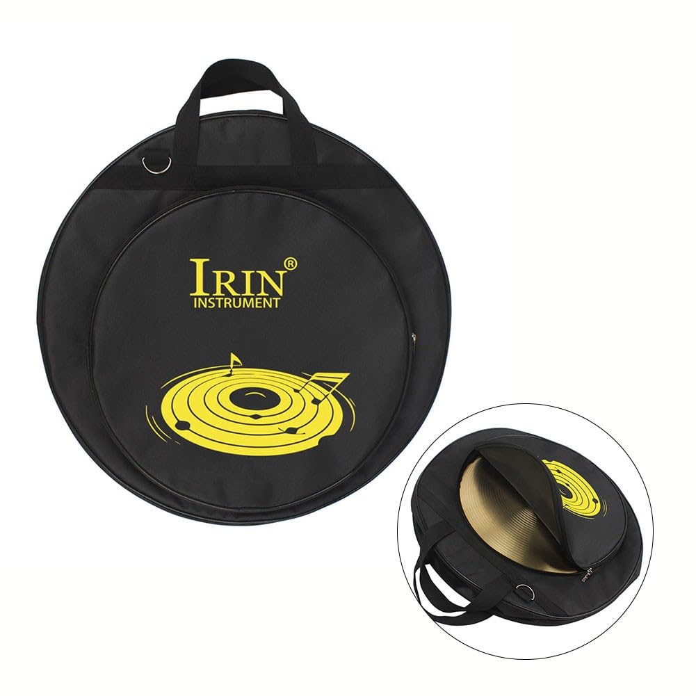 Bolsa profesional para platillos de 21.2 x 16.5 x 5.1 pulgadas, funda gruesa Oxford 600D con acolchado de esponja, almacenamiento resistente a los arañazos para platillos y accesorios
