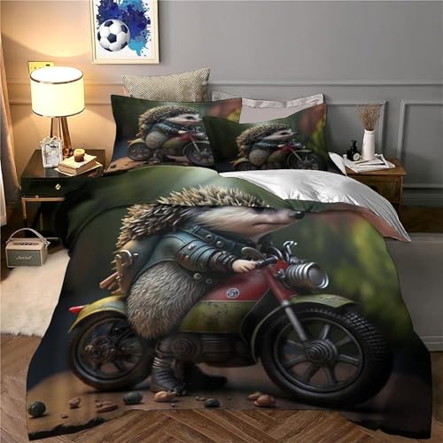 Housse de couette ultra douce imprimé 3D motif de cœur King - 6