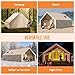 SPECRAFT Inflatable Tent for Camping, Large Blow Up Tent 10-15 Person with Easy Setup Pump, Skylight, Stove Jack, Doors, Waterproof Oxford Outdoor Cabin, Ideal for Family, Emergency Shelter, Glamping
