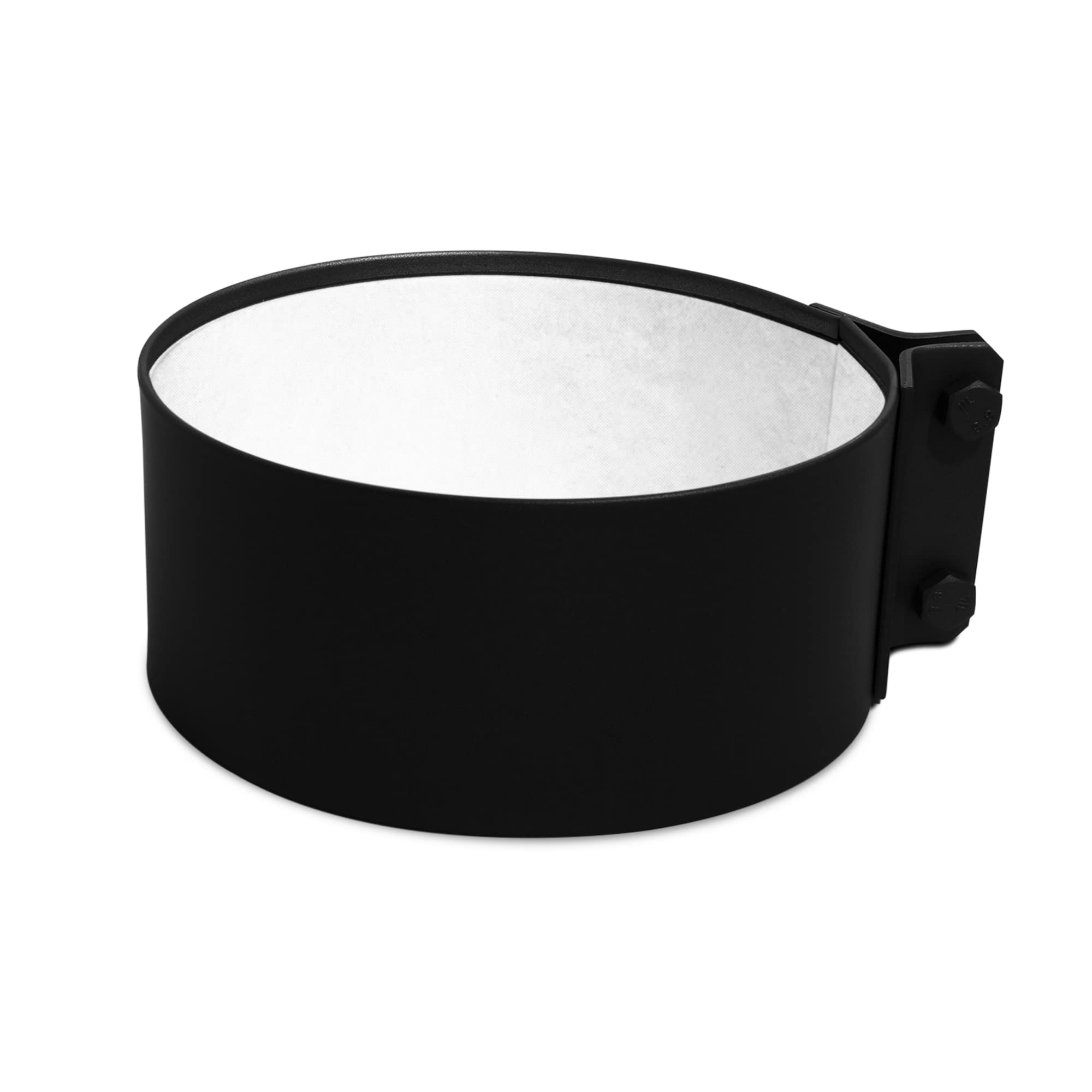LANZZAS Fascetta di tenuta per tubo per stufa, diametro Ø 120 mm, colore: nero, connettore per tubo fumo, ponte