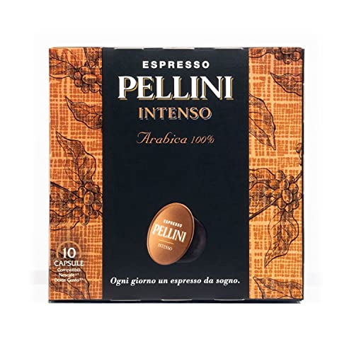 Pellini Caffè - Espresso Pellini Intenso Arabica 100% - 60 Cápsulas (6 x 10) - Compatible Con Máquina Nescafé Dolce Gusto Cover