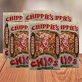 CHiPPiE'S Banana Chips (5 ozs.)-6 Pack Not Sweetened but Salted 'Just Right'