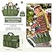 Raynesys Garden Tote Bag, Gardening Tool Bag Organizer with Pockets & Handle, 900D Heavy Duty Garden Storage Bag with Long Adjustable Shoulder Strap for Tools, Green