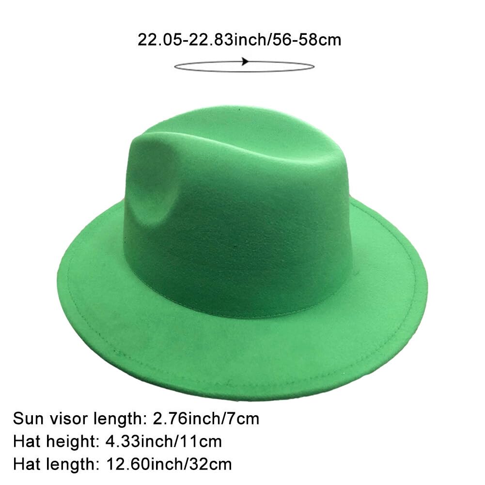 Amazon.co.jp: ウール ジャズハット グリーン フェルトハット