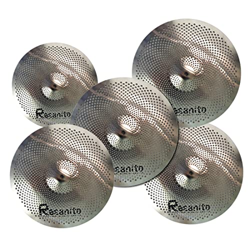 Resanito RESAN-CYMBALSET-001-CHROME Low Volume Cymbal Pack Mute Cymbal Set thumb #1