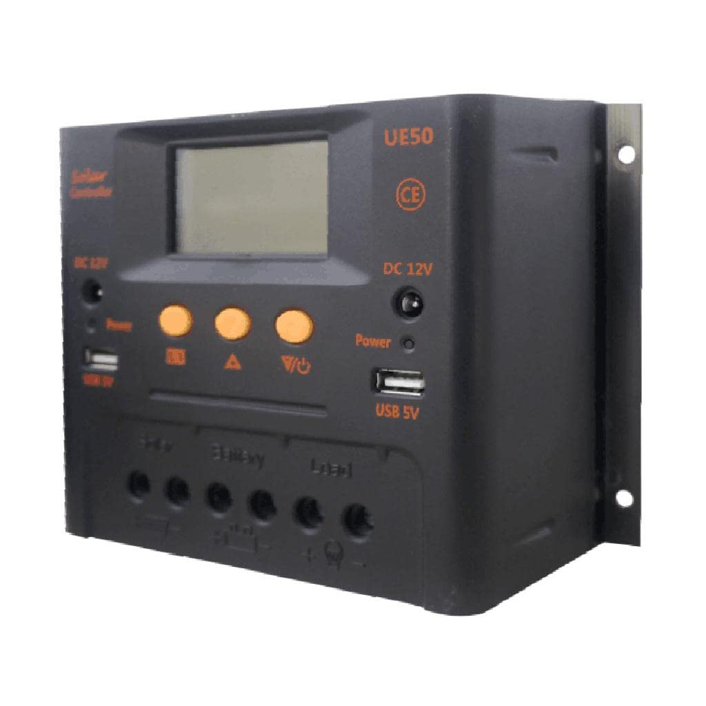 lcd solar charger controller pwm dual usb battery charge regulator panel 48v 50a