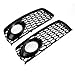 Neverstop 2X Couvercle de Phare antibrouillard de Voiture nid d'abeille Hex calandre antibrouillard Avant, pour Audi A5 S-Line S5 B8 RS5 2008-2012