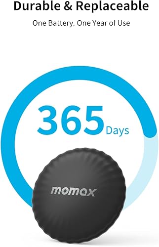 Miniatura 7 de MOMAX Buscador de llaves, etiqueta de rastreo, funciona con Apple Find My (solo iOS), rastreador de llaves con aplicación, ubicación de sonido,